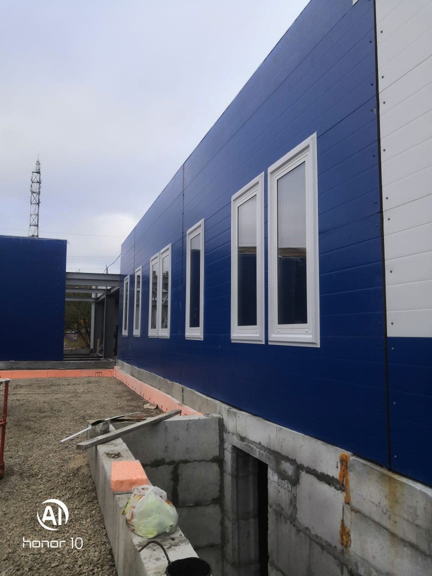 Изготовление и монтаж витражных конструкций 390 кв.м.